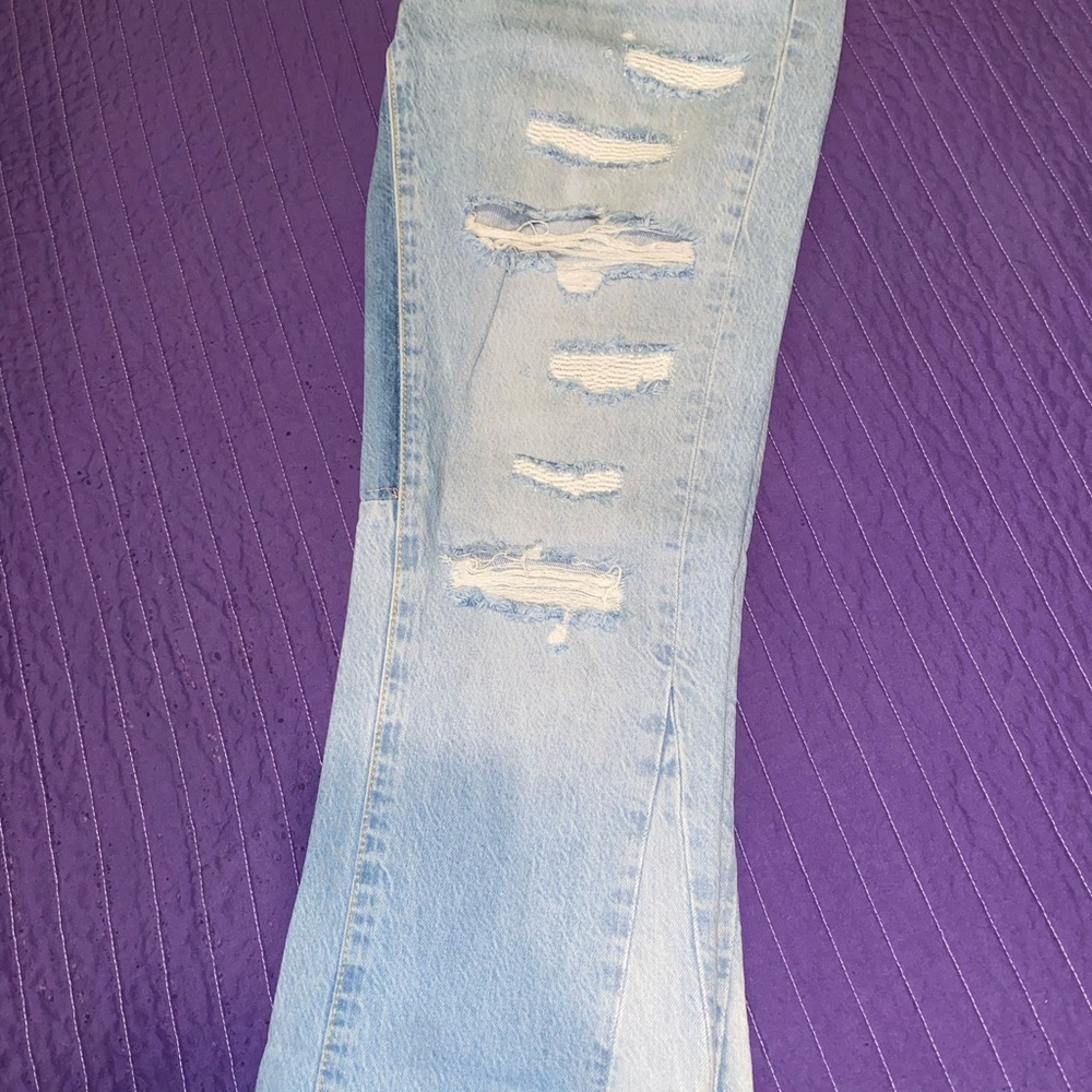 Distressed Light Blue Women's Jeans